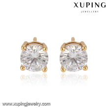91753-Xuping Jewelry 18K Gold überzogene Art und Weise einfacher Bolzen-Ohrring